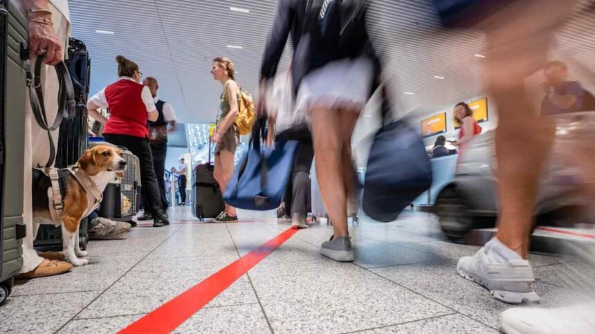 EU border checks double queues at major airports